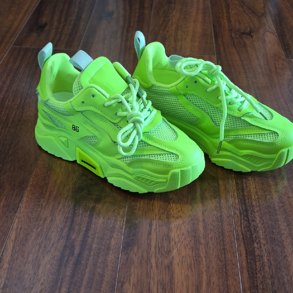 Neon Green Women's Sneakers